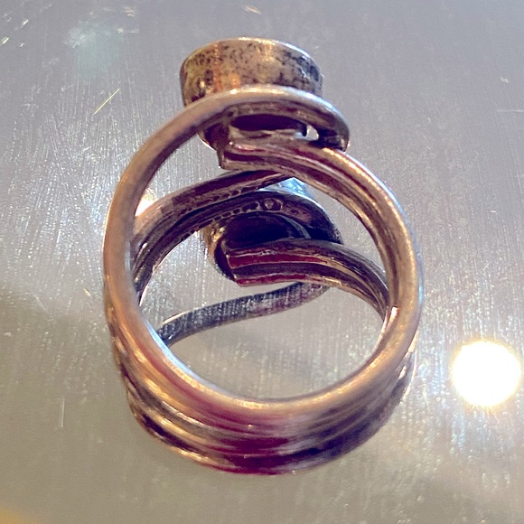 Vintage Silver and Turquoise Ring - Picture 5 of 8